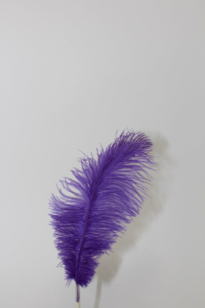 Purple Ostrich Feathers | Floral Fixx Weddings | Winnipeg