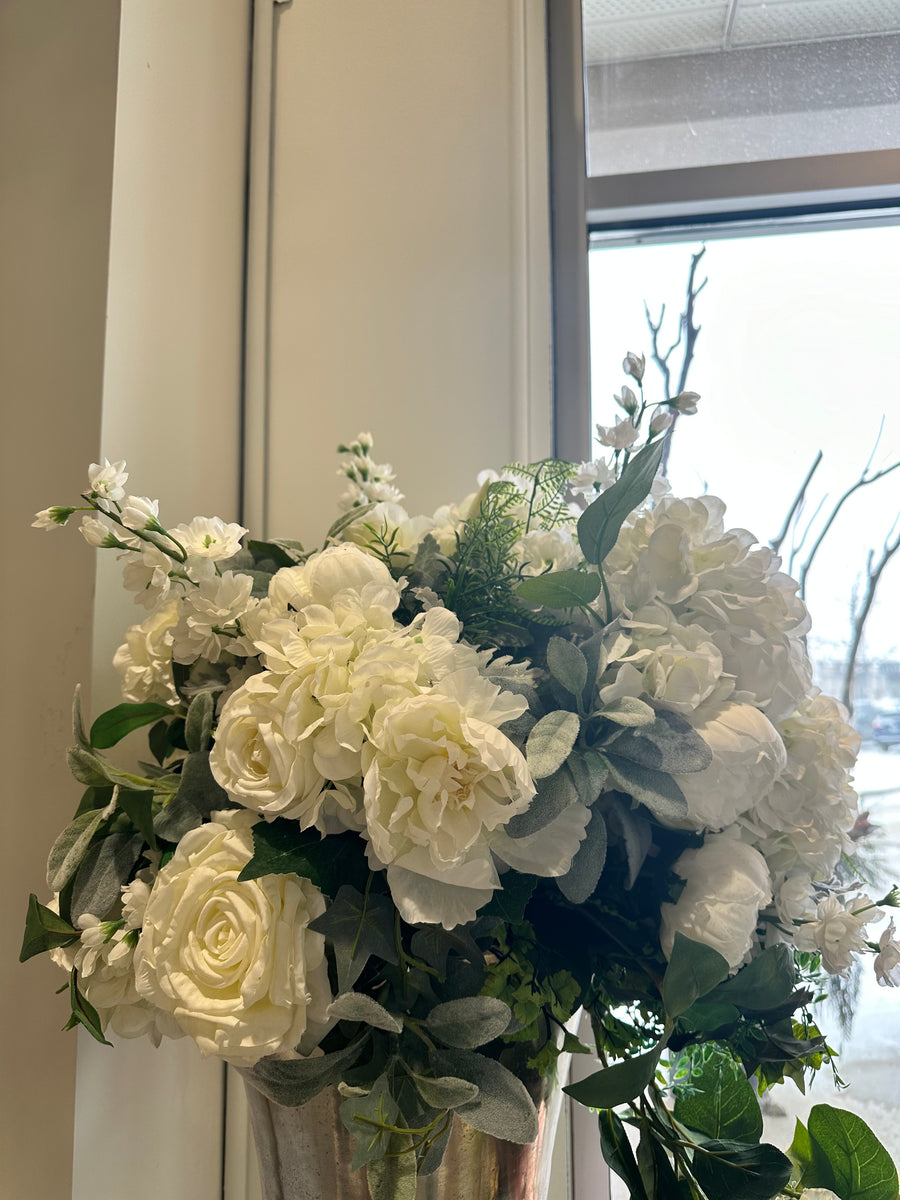 Silk Large Rounded Floral Topper - Elegant Wedding Decor | Floral Fixx Weddings | Winnipeg
