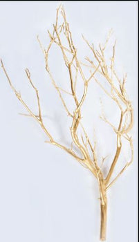 Gold Manzanita Branch for Unique Decor | Floral Fixx Weddings | Winnipeg