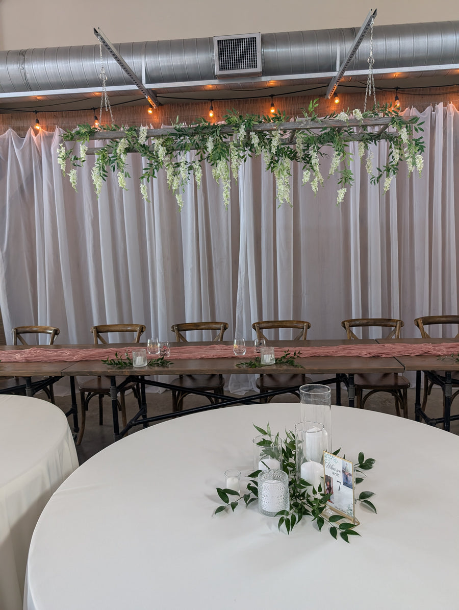 Mini Wisteria Garland - White - 72