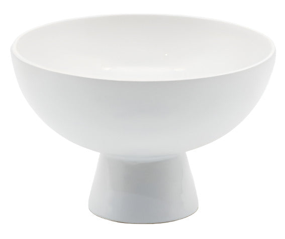 Elegant White Ceramic Footed Dish for Events | Floral Fixx Weddings | Winnipeg