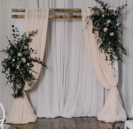 Archway - Wood Crossbar | Wood Crossbar Archway for Weddings & Events | Floral Fixx Weddings | Winnipeg