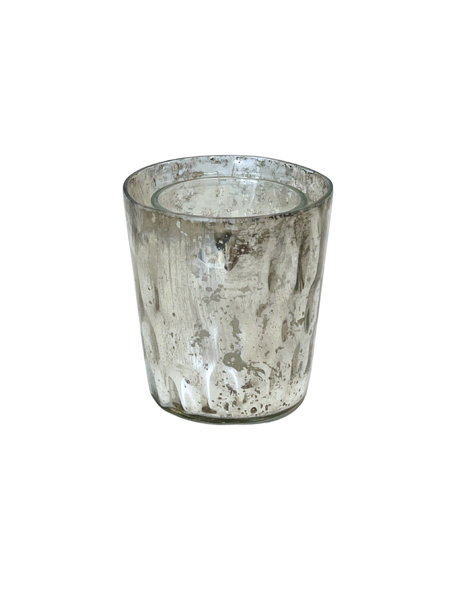 Votive - Silver Mercury Thumbprint