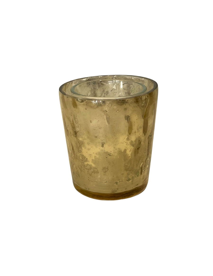 Votive - Gold Mercury Thumbprint