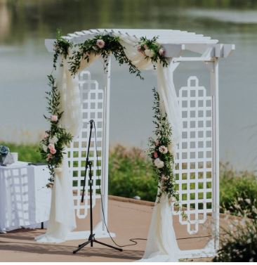 White Trellis Archway