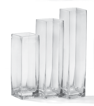 Rectangle Vase | Versatile Glass Vases for Floral Arrangements - Floral Fixx Weddings | Winnipeg