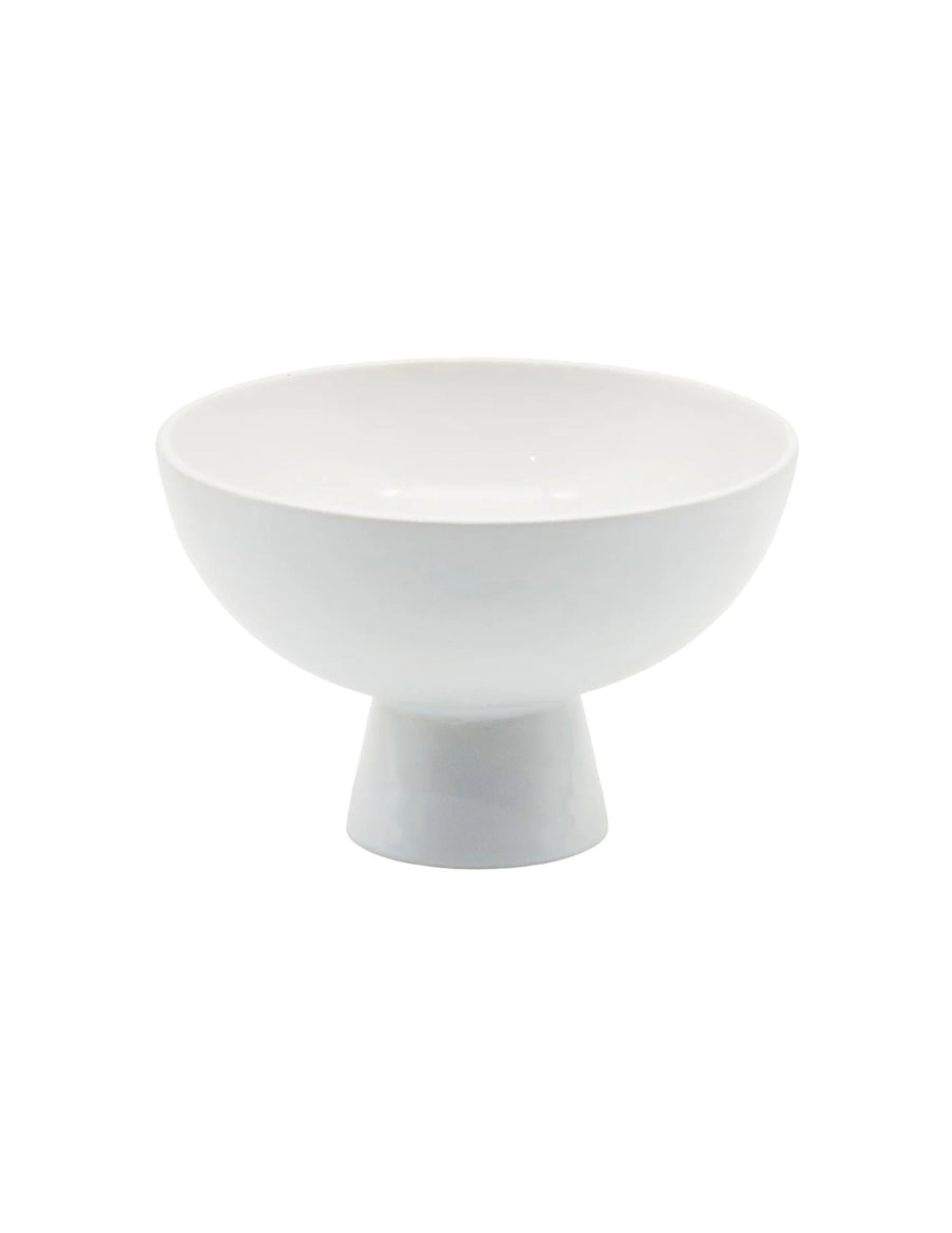 White Ceramic Footed Dish