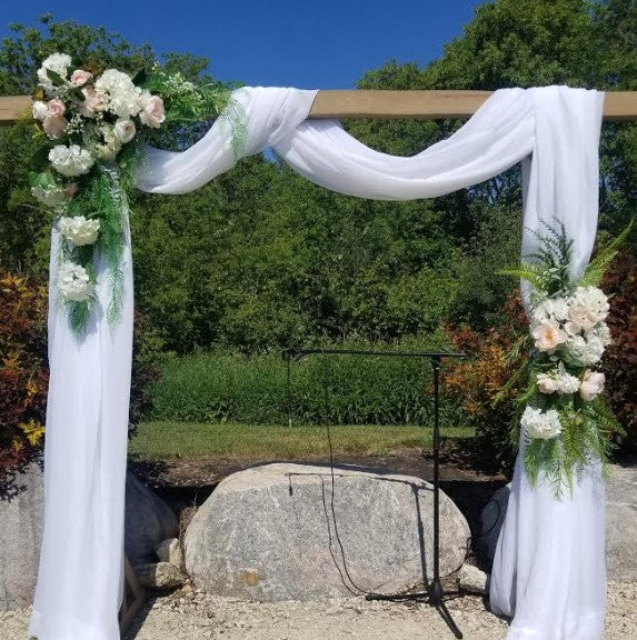 Silk Archway Corner & Upright Set | Floral Fixx Weddings | Winnipeg
