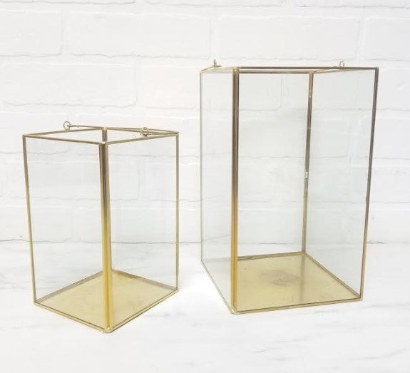 Gold & Glass Display Box - Elegant Multi-Size Decor | Floral Fixx Weddings | Winnipeg
