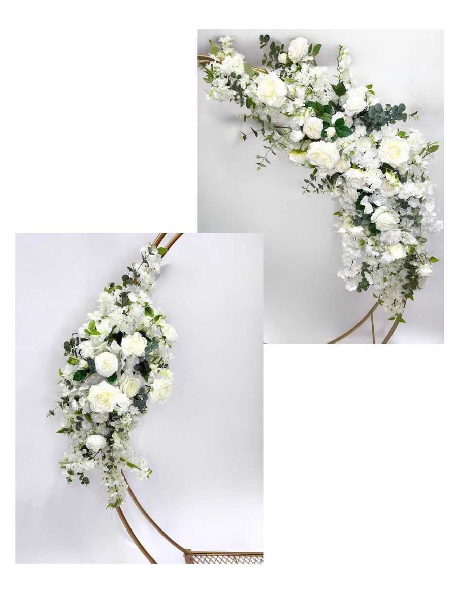 Silk Moon Gate Floral Swag Set
