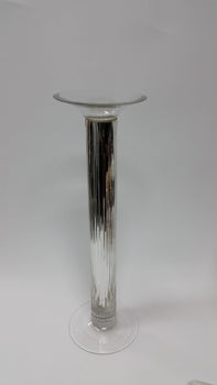 Silver Mercury Column for Elegant Decor | Floral Fixx Weddings | Winnipeg