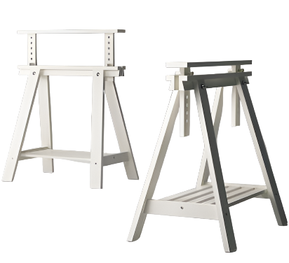 White Sawhorse for Stylish Event Decor | Floral Fixx Weddings | Winnipeg